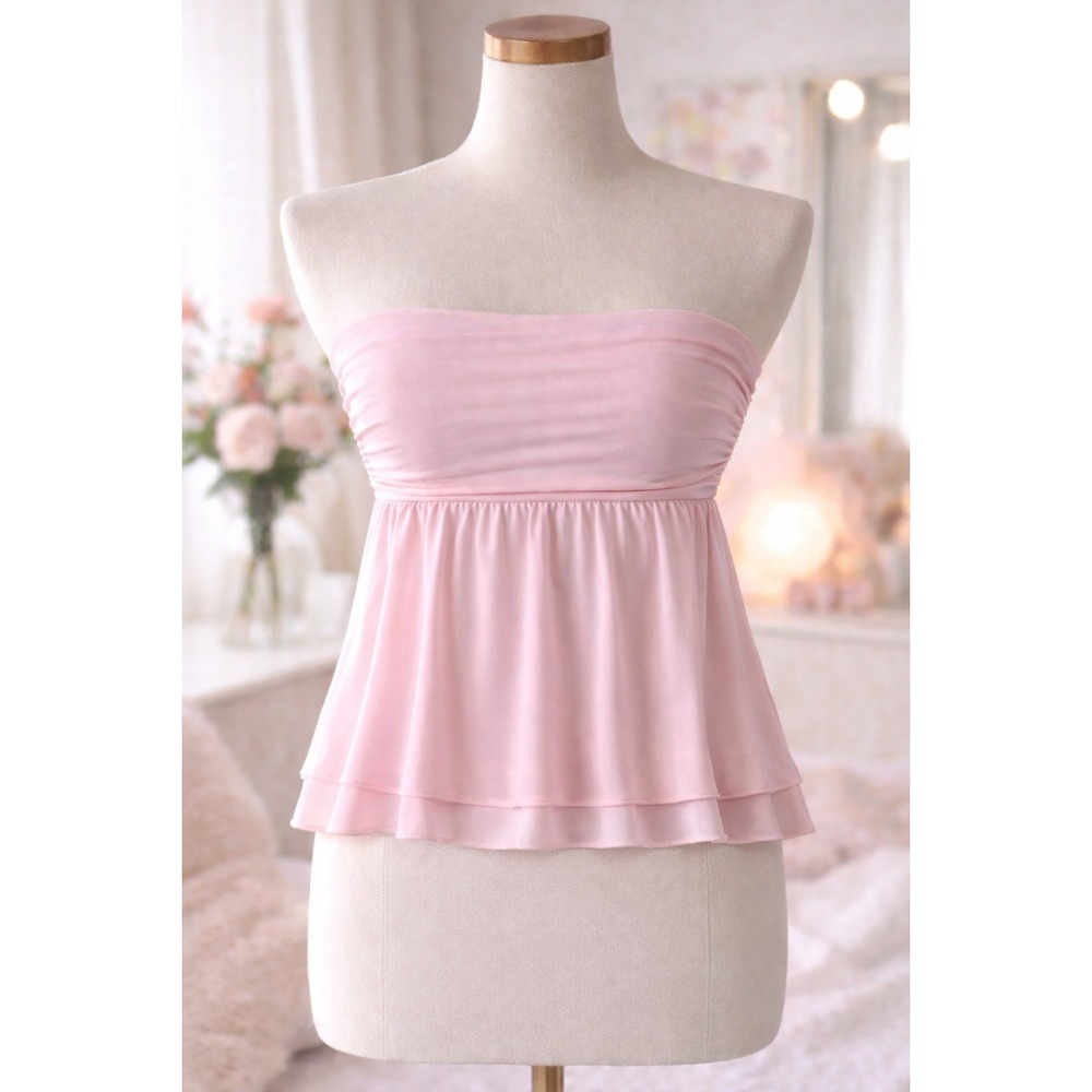 Y2K Tube top Pink Womens S